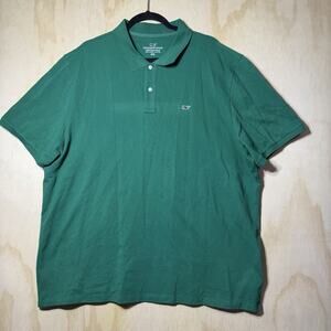 Vineyard Vines Heritage Polo Shirt Men’s XXL Green Short Sleeve Cotton